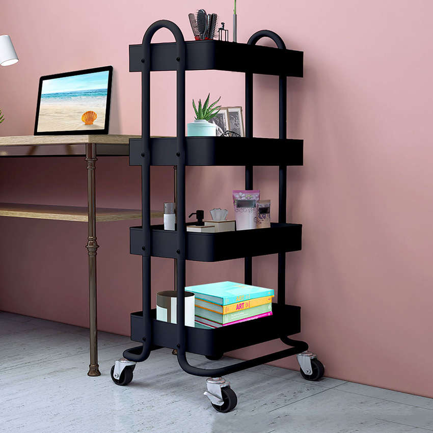 Oakleigh Home Zania 4 Tier Storage Trolley | Temple & Webster